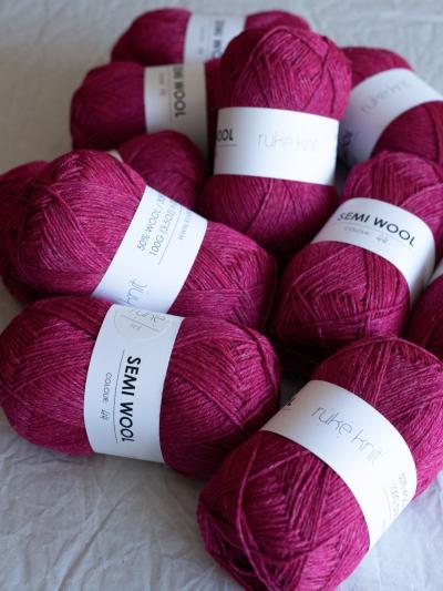 Ruke knit Semi-Wool yarn - Lilac (44), 100g