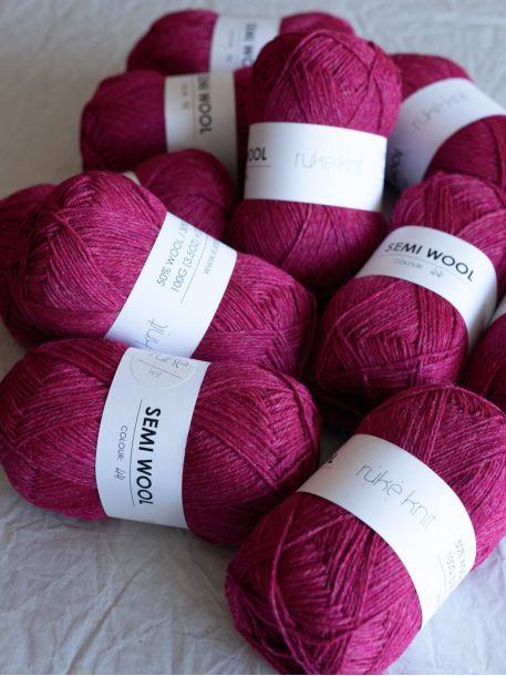 Ruke knit Semi-Wool yarn - Lilac (44), 100g