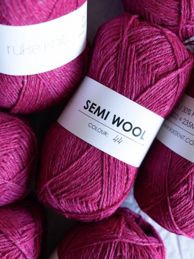 Ruke knit Semi-Wool yarn - Lilac (44), 100g
