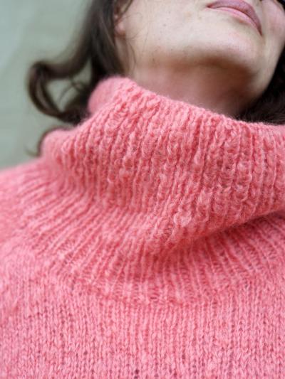 Pull MO Mohair – Patron élégant du haut vers le bas