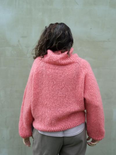 Pull MO Mohair – Patron élégant du haut vers le bas