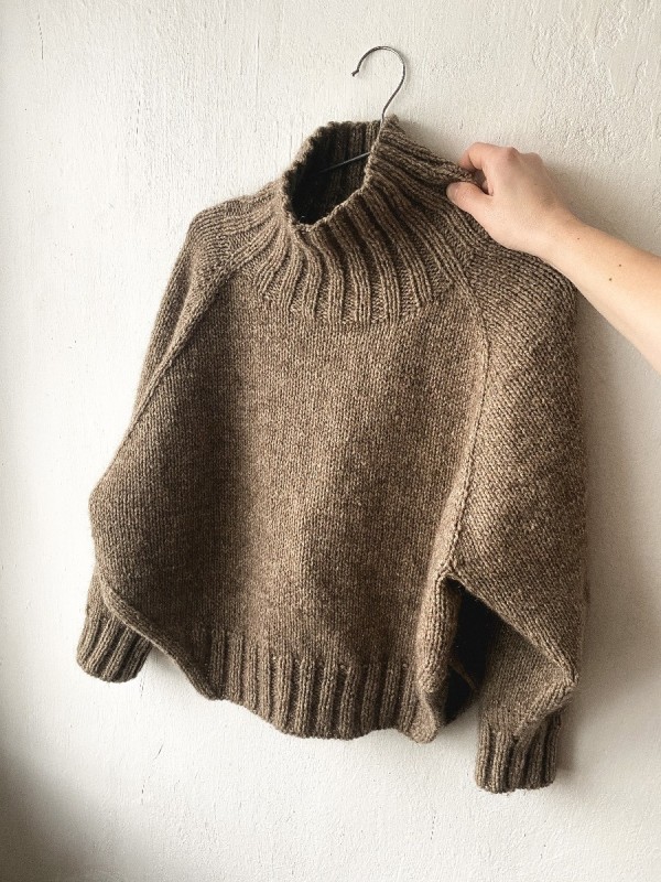 Modèle de tricot Yoga Winter – pull raglan top-down