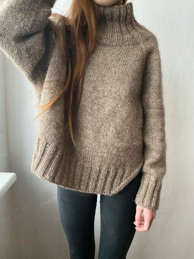 Modèle de tricot Yoga Winter – pull raglan top-down